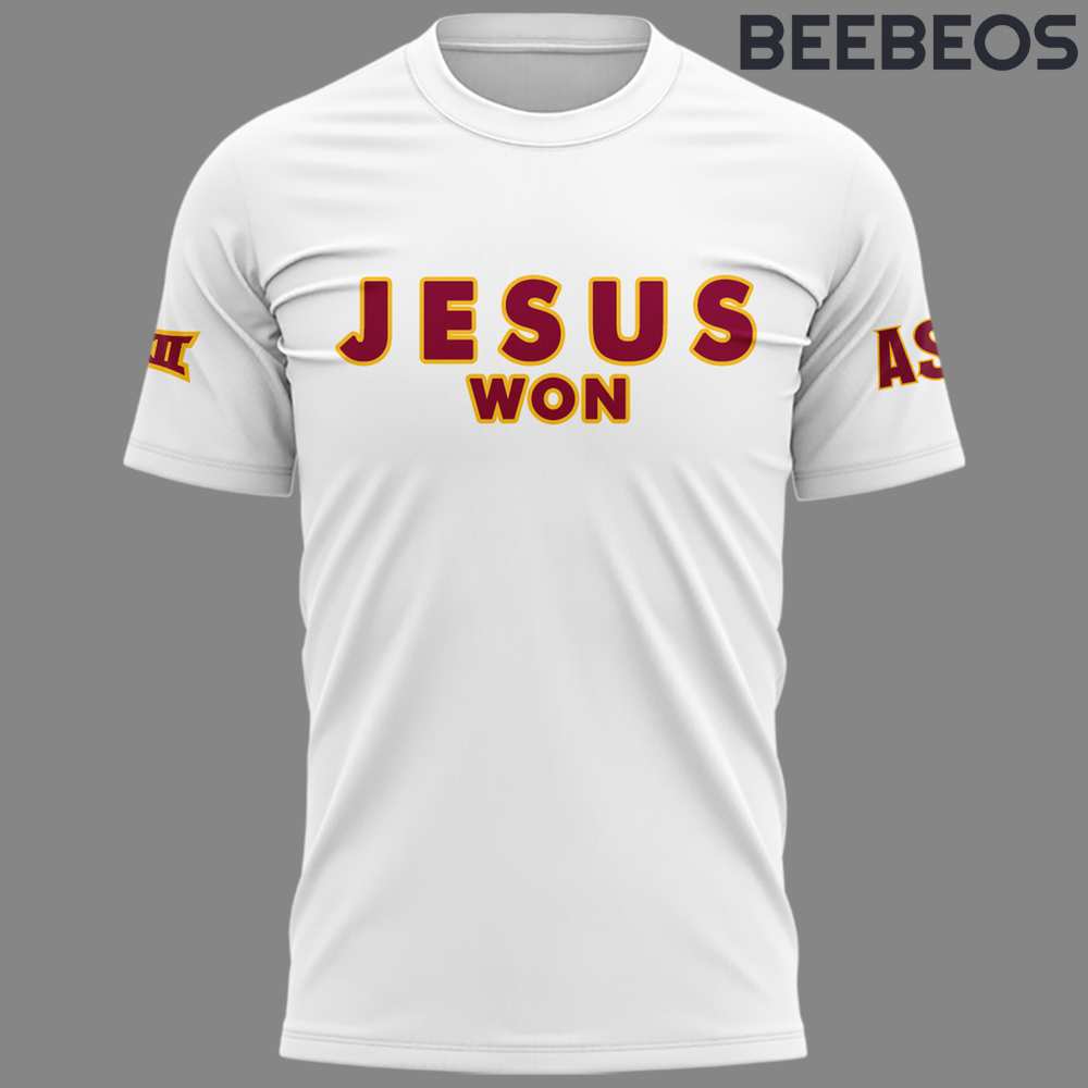 Arizona State Sun Devils JESUS WON White Shirt