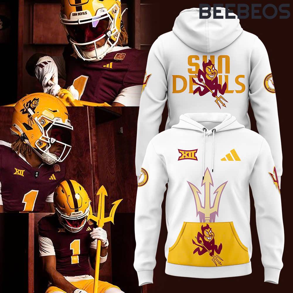 Arizona State Sun Devils x Sparky Sun Devil White Hoodie