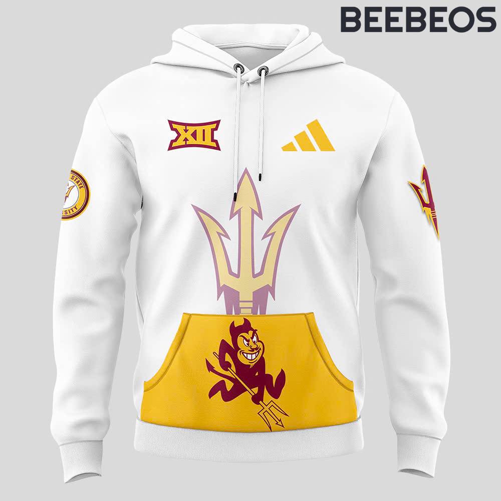 Arizona State Sun Devils x Sparky Sun Devil White Hoodie