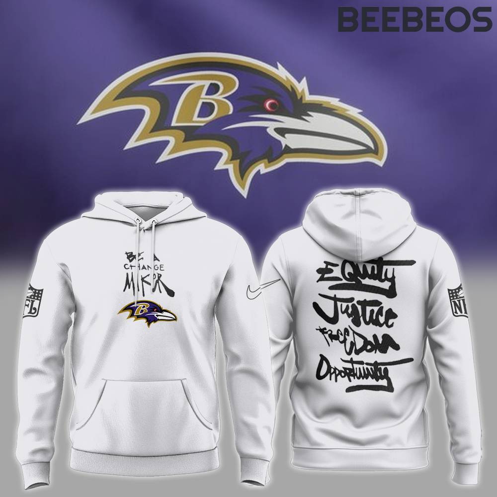 Baltimore Ravens NFL Be A Change Maker Hoodie