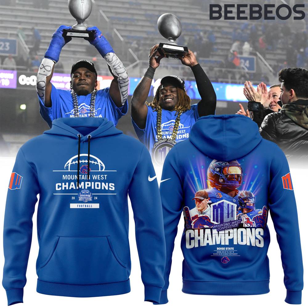 Boise State Broncos 2024 Mountain West Champions Premium Limited Edition Hoodie