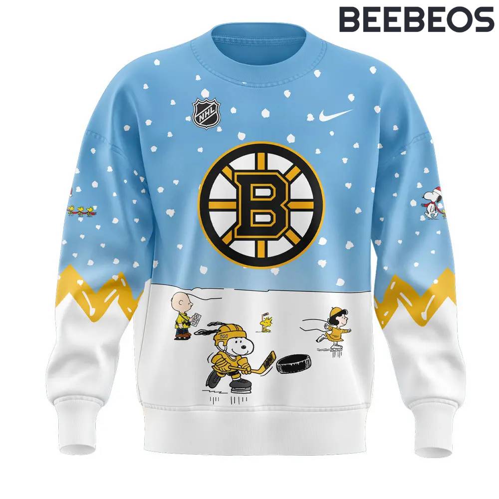 Boston Bruins Peanuts & Snoopy Night Sweatshirt