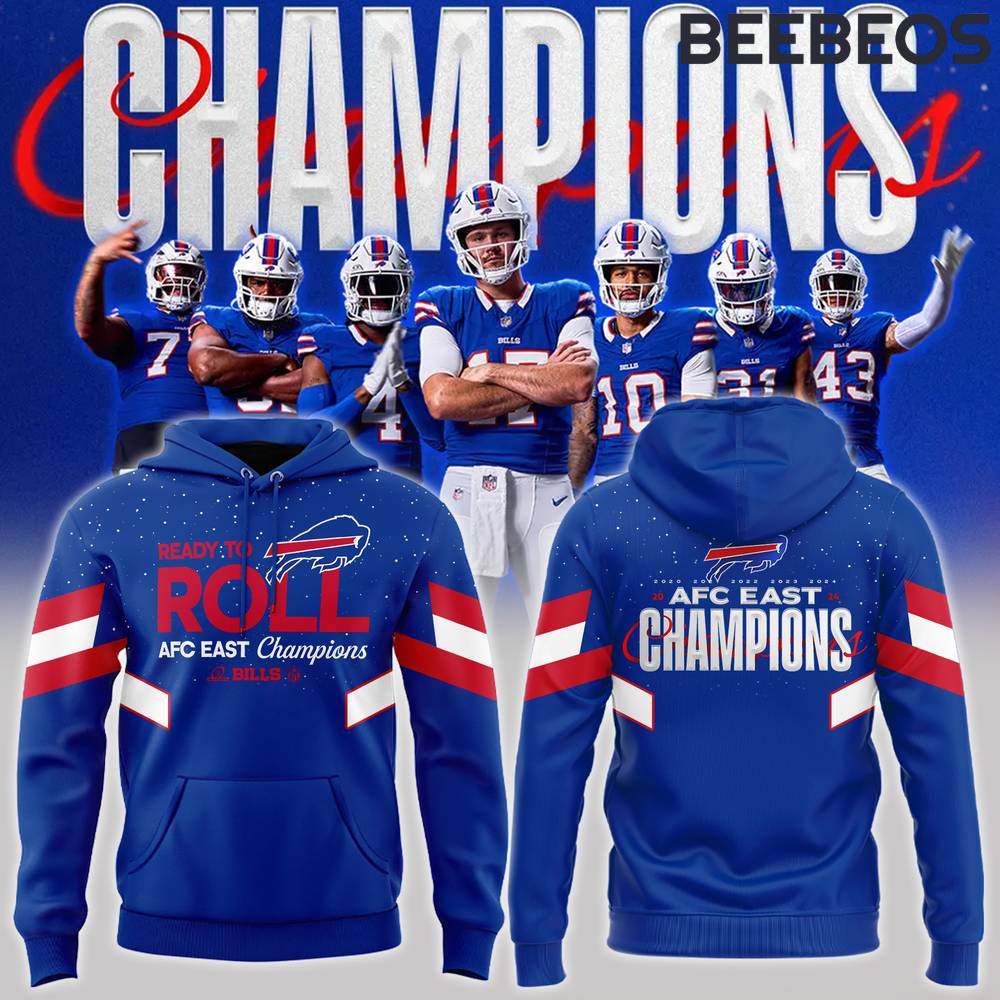 Buffalo Bills 2024 AFC East Division Champions Ready To Roll Hoodie