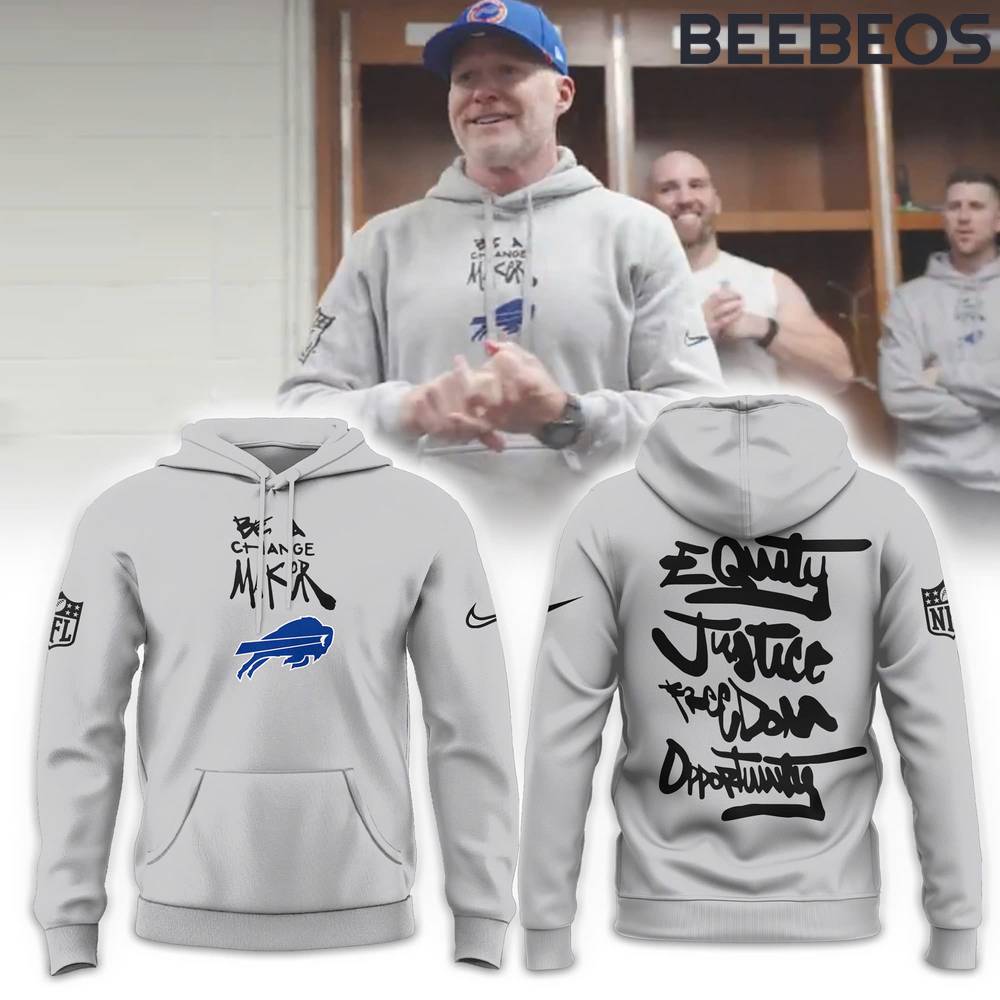 Buffalo Bills NFL Be A Change Maker Grey Hoodie