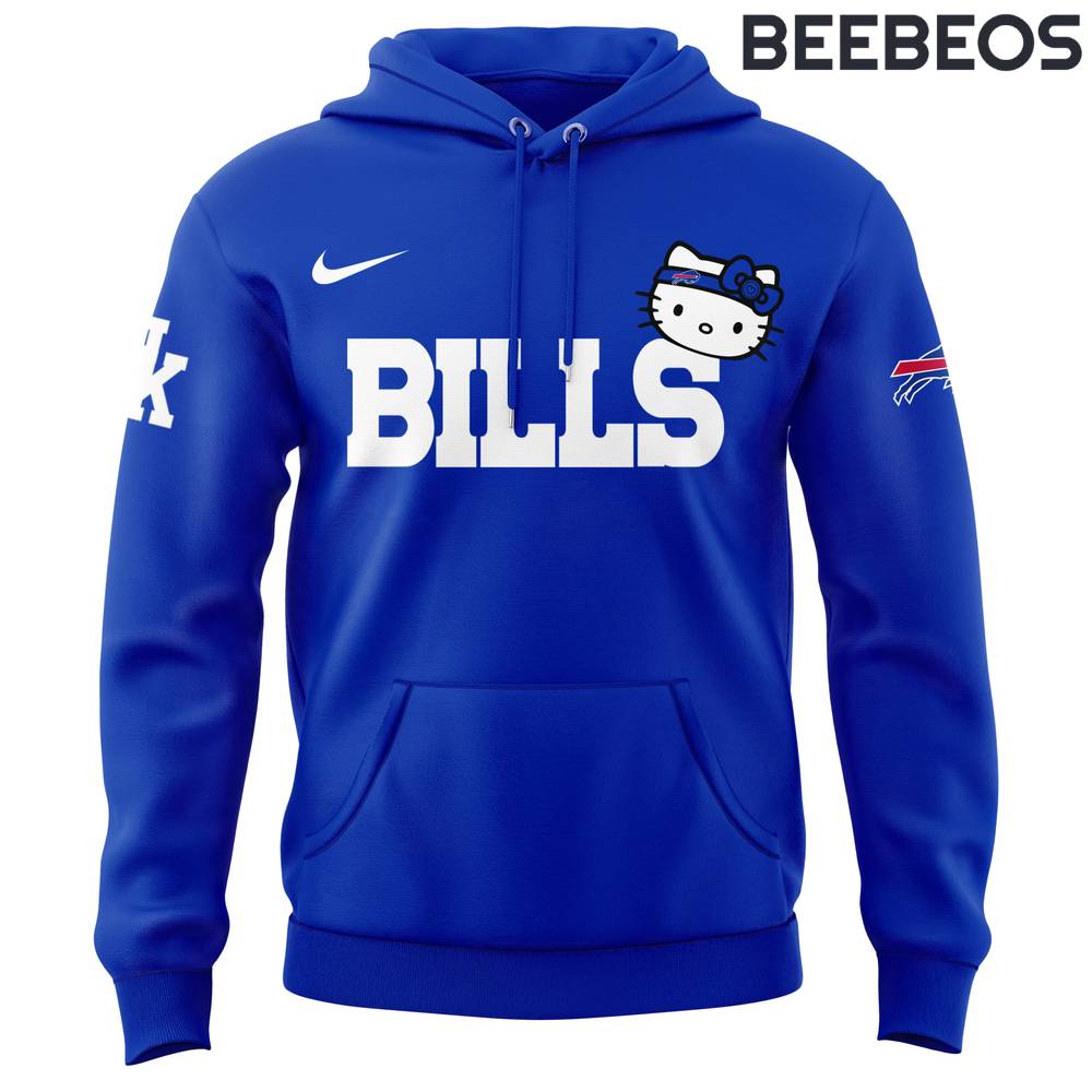 Buffalo Bills x Hello Kitty Limited Edition Blue Hoodie