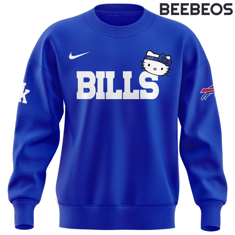 Buffalo Bills x Hello Kitty Limited Edition Blue Sweatshirt