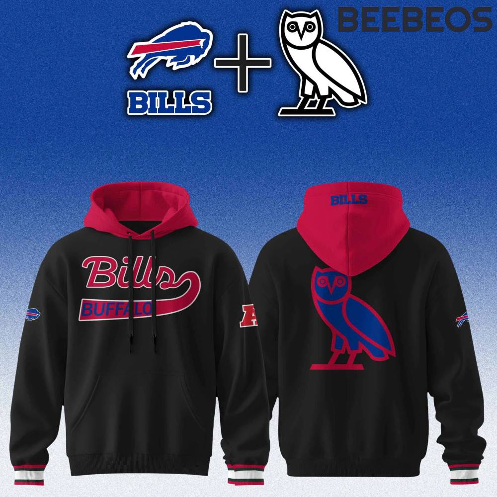 Buffalo Bills x OVO Special Edition Black Hoodie