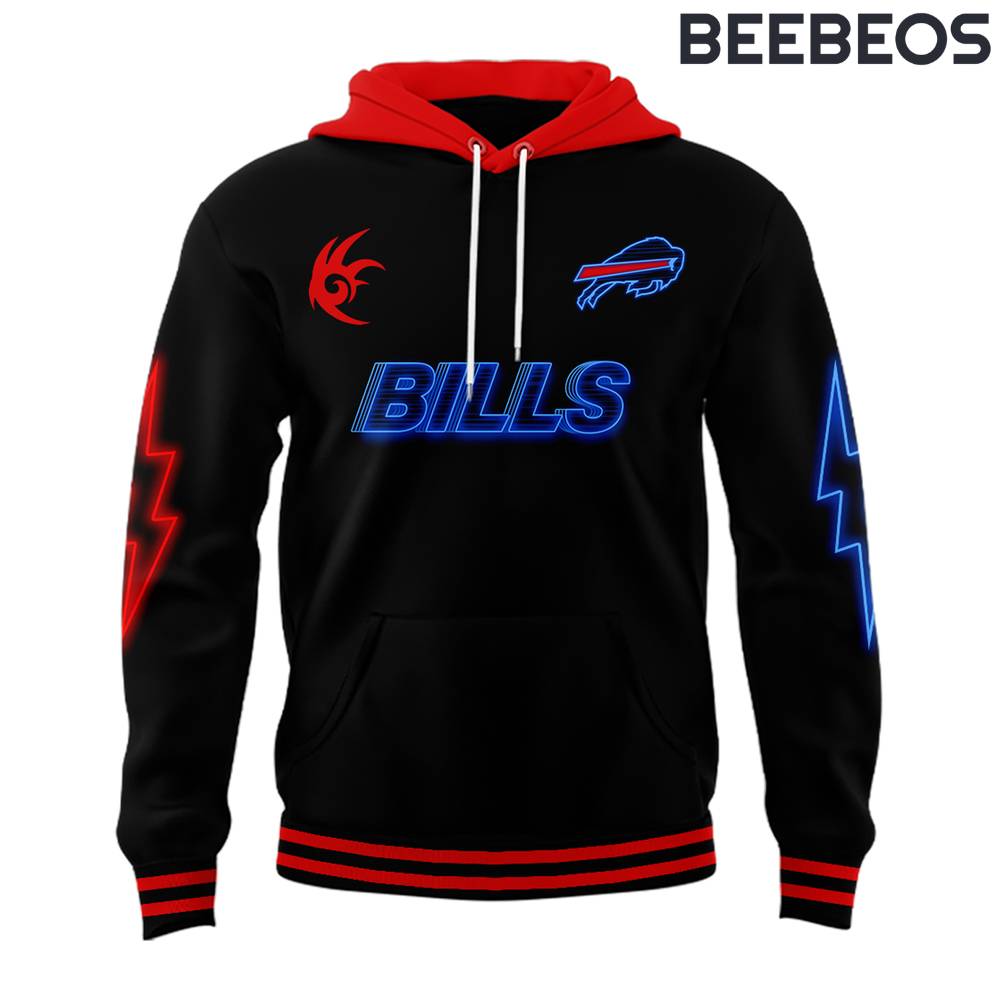 Buffalo Bills x Sonic 3 Shadow the Hedgehog Black Hoodie