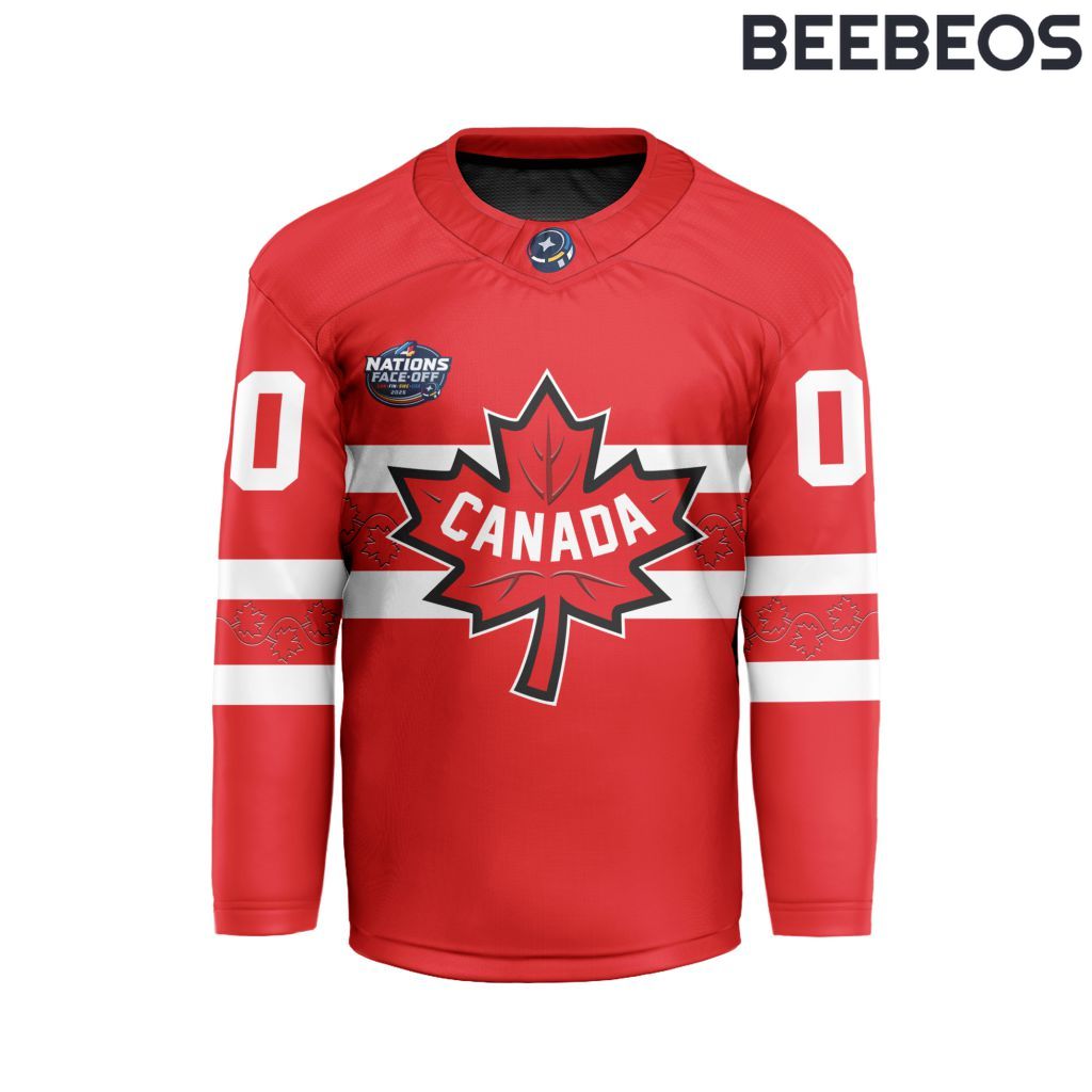 Canada National Ice Hockey Team 4 Nations Face-Off 2025 Hockey Jersey