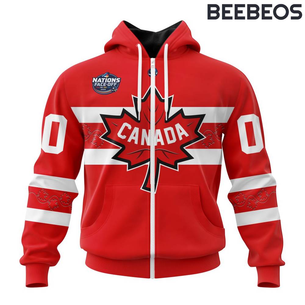 Canada National Ice Hockey Team 4 Nations Face-Off 2025 Hoodie