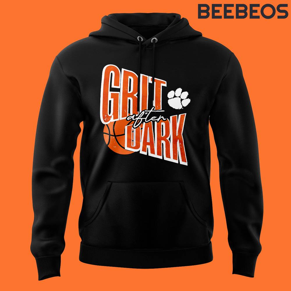 Clemson Tigers Basketball Grit After Dark Black Hoodie