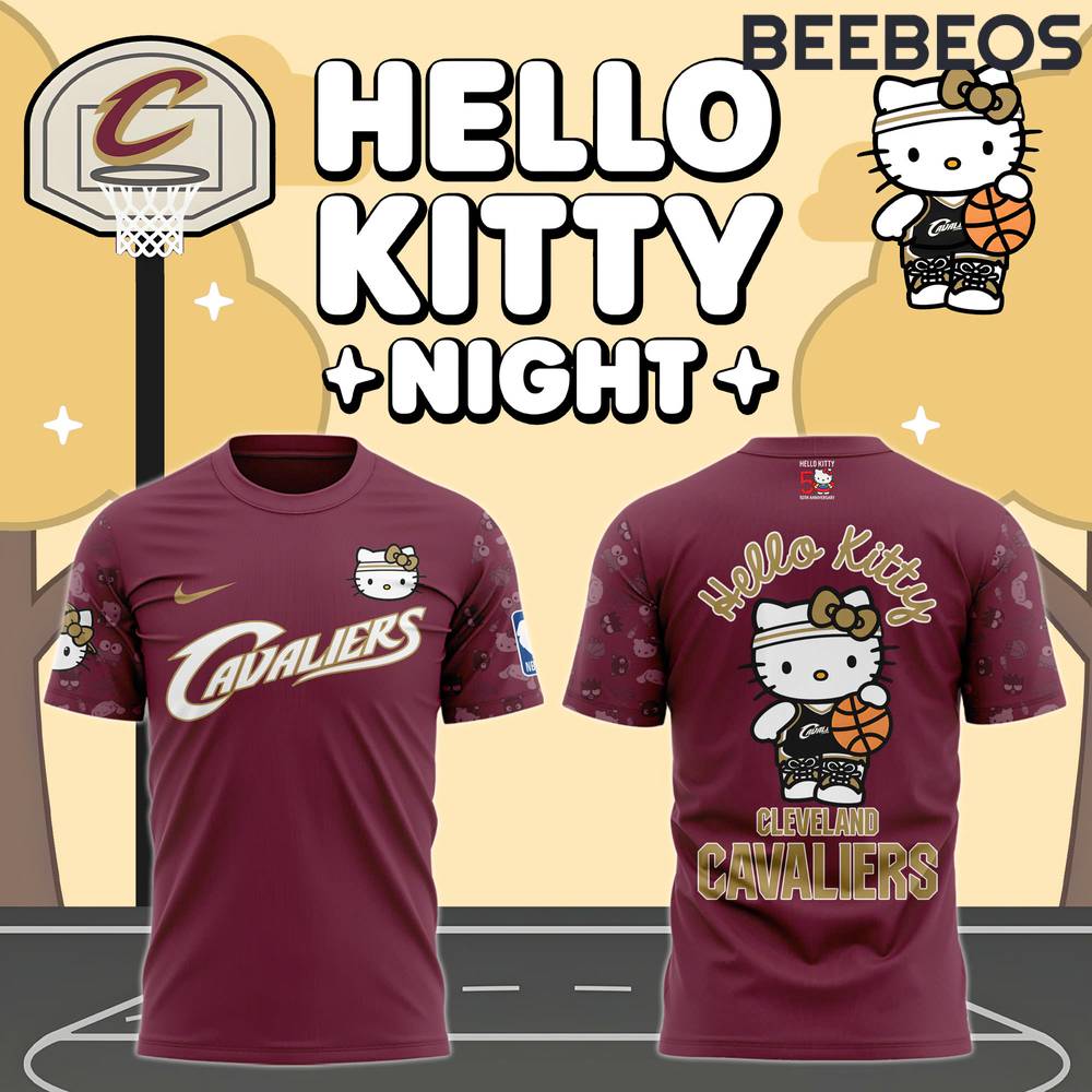 Cleveland Cavaliers x Hello Kitty 50th Anniversary Limited Edition Shirt