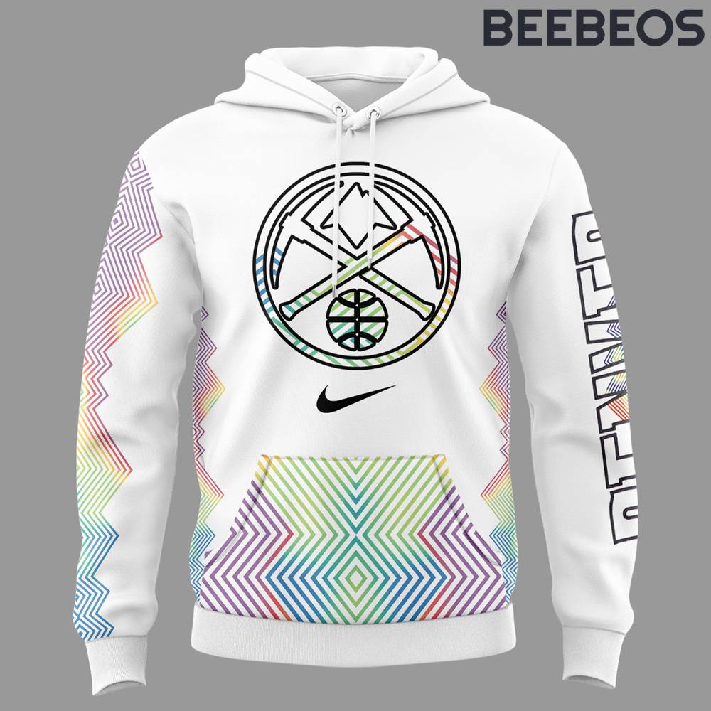 Denver Nuggets City Edition White Hoodie