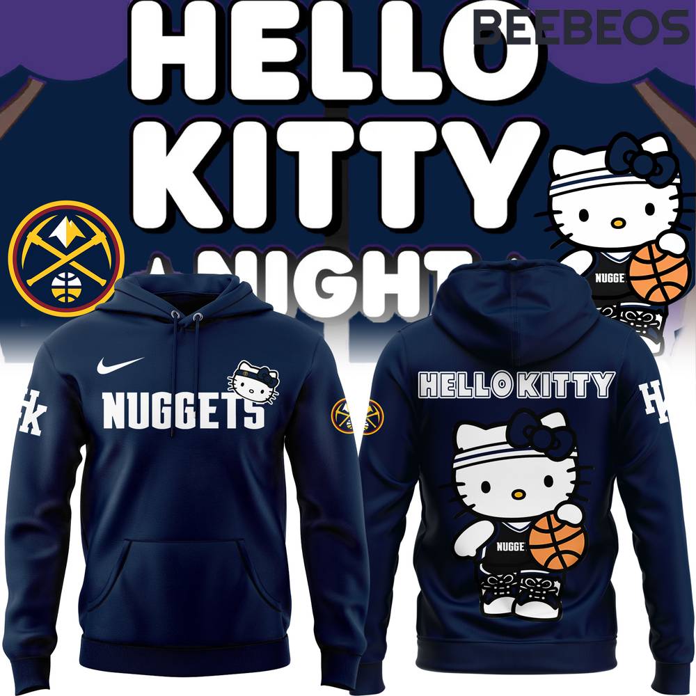 Denver Nuggets x Hello Kitty Special Edition Blue Hoodie