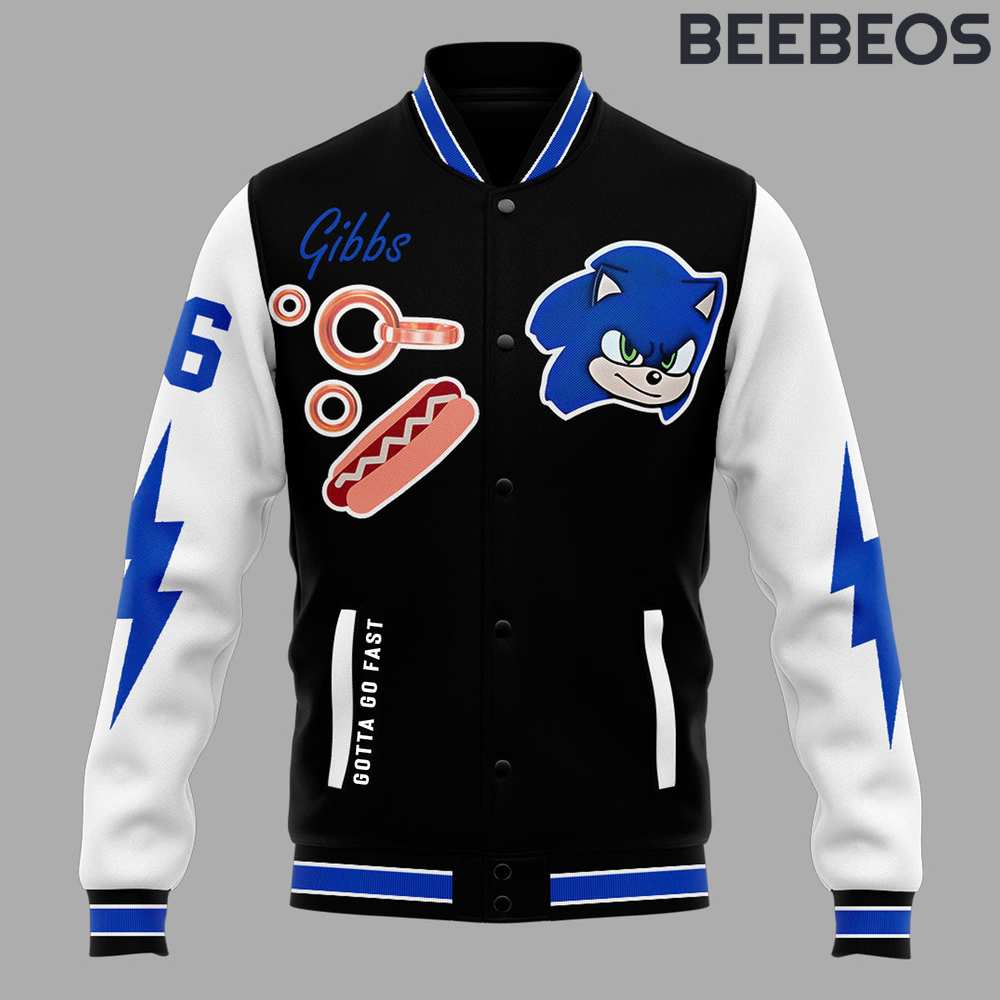 Detroit Lions Sonic & Knuckles Limited Edition Baseball Jacket