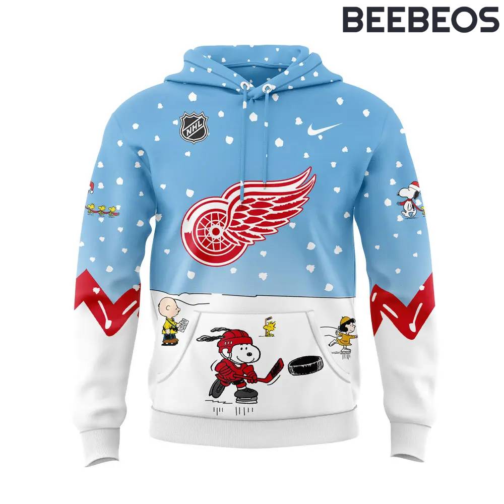 Detroit Red Wings Peanuts & Snoopy Night Hoodie