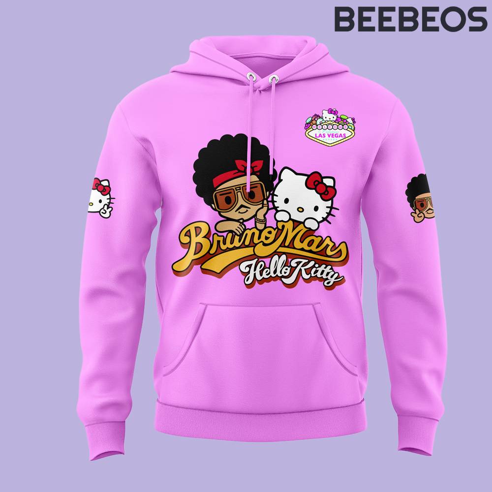 Hello Kitty x Bruno Mars Special Edition Pink Hoodie