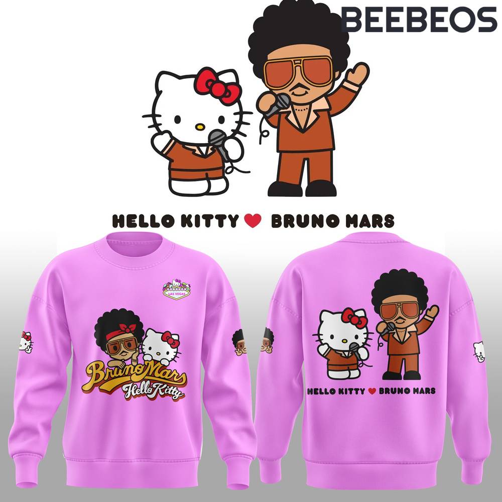 Hello Kitty x Bruno Mars Special Edition Pink Sweatshirt