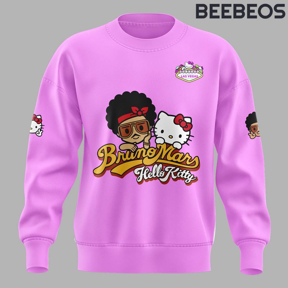 Hello Kitty x Bruno Mars Special Edition Pink Sweatshirt