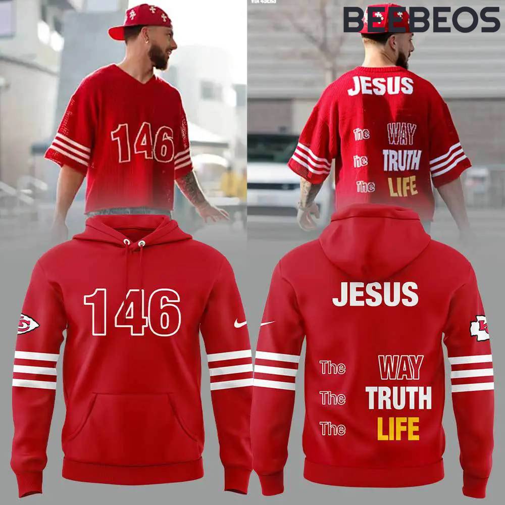 Kansas City Chiefs JESUS WON Red Hoodie