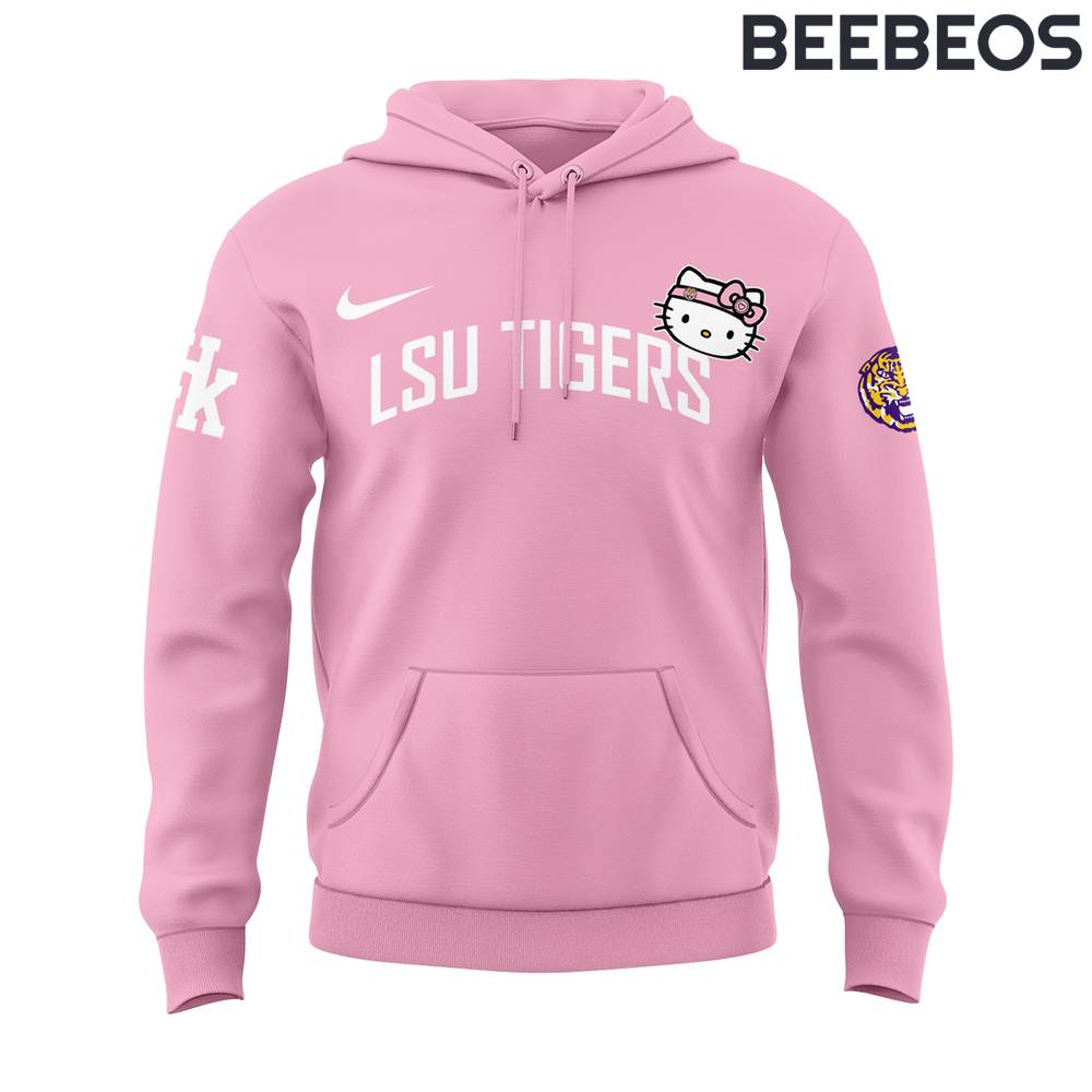 LSU Tigers Basketball x Hello Kitty Special Edition Pink Hoodie