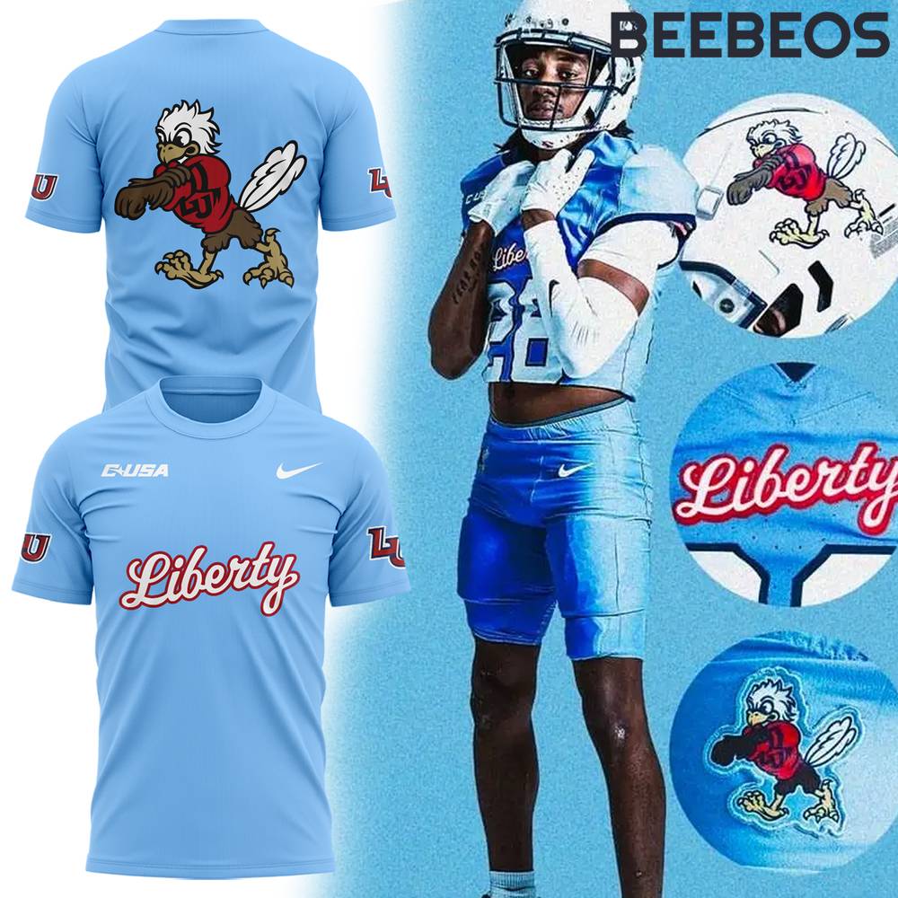 Liberty Flames Football Special Edition Blue Tee