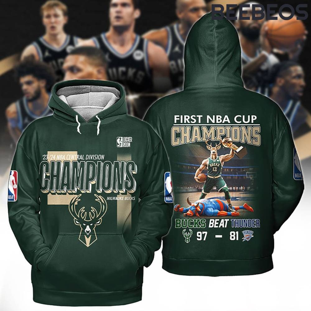 Milwaukee Bucks First NBA Cup Champions Hoodie