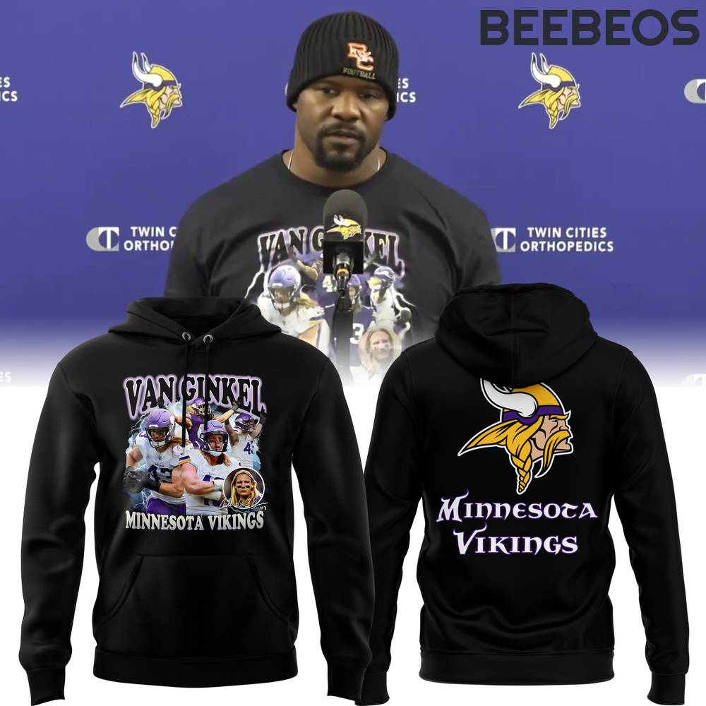 Minnesota Vikings Van Ginkel Black Hoodie