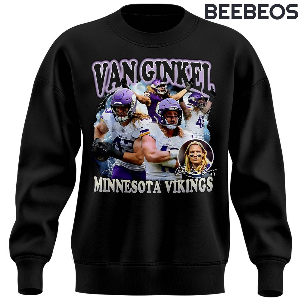 Minnesota Vikings Van Ginkel Black Sweatshirt