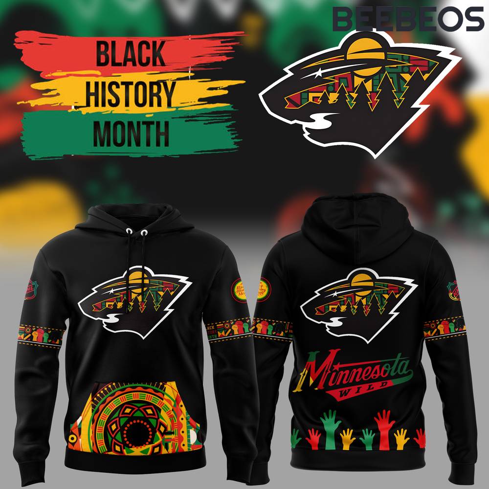 Minnesota Wild Black History Month Night Hoodie