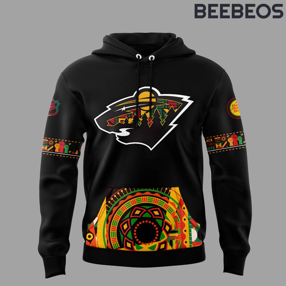 Minnesota Wild Black History Month Night Hoodie