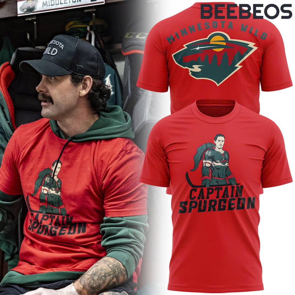 Minnesota Wild Captain Spurgeon Red Shirt