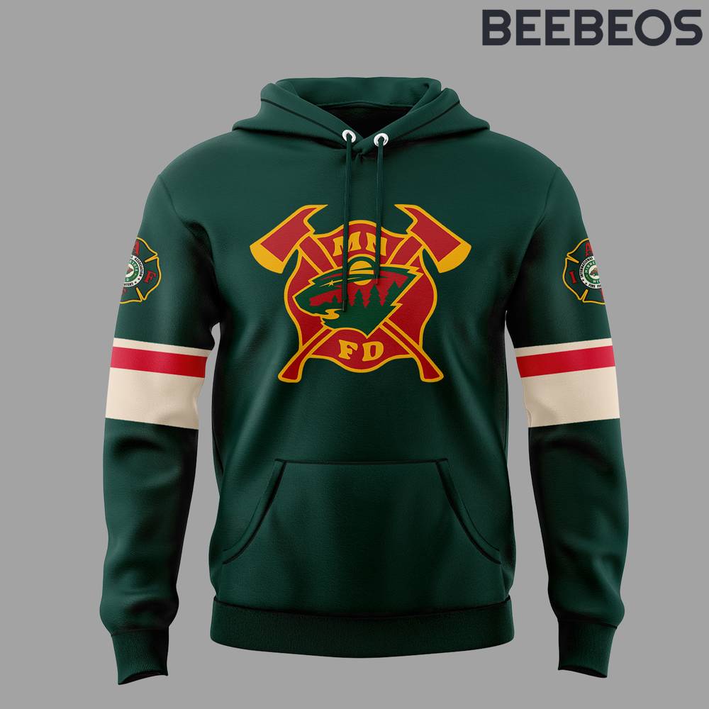 Minnesota Wild Firefighter Appreciation Night 2024 Hoodie