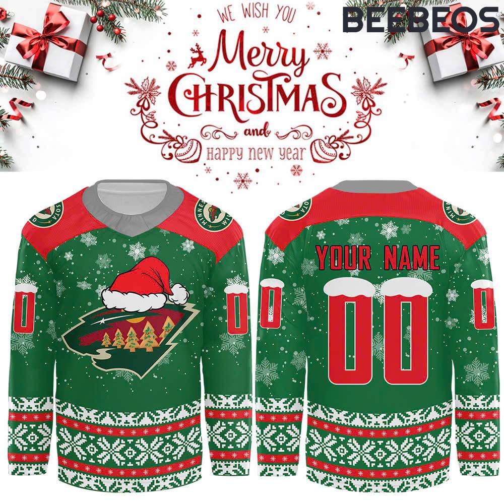 Minnesota Wild Merry Christmas Hockey Jersey