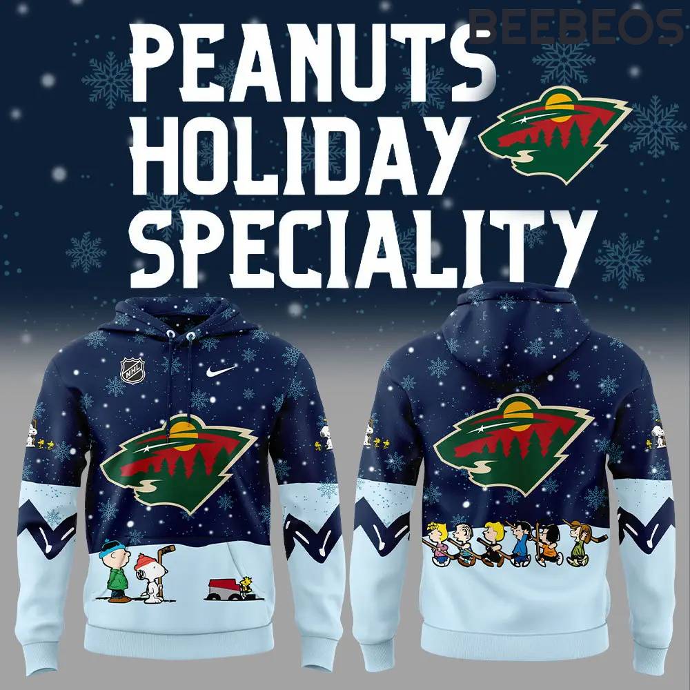 Minnesota Wild Peanuts & Snoopy Night Hoodie