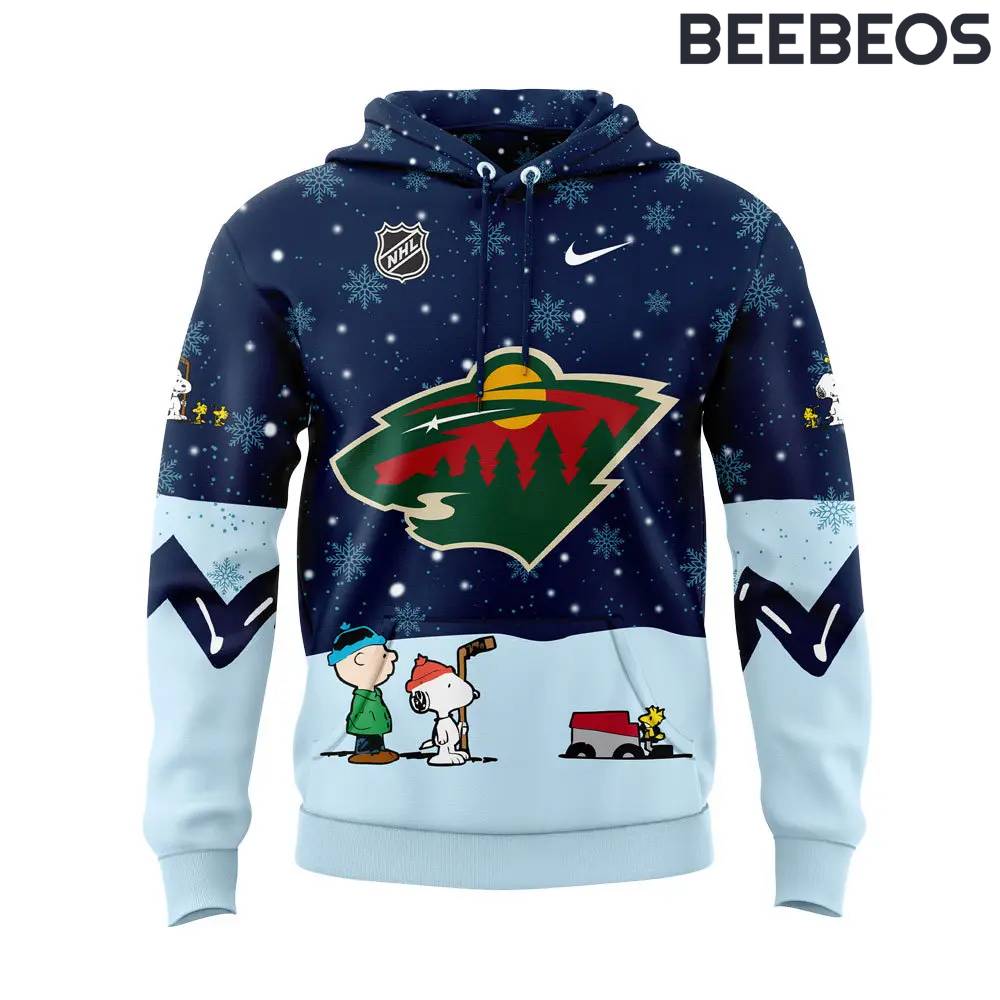 Minnesota Wild Peanuts & Snoopy Night Hoodie