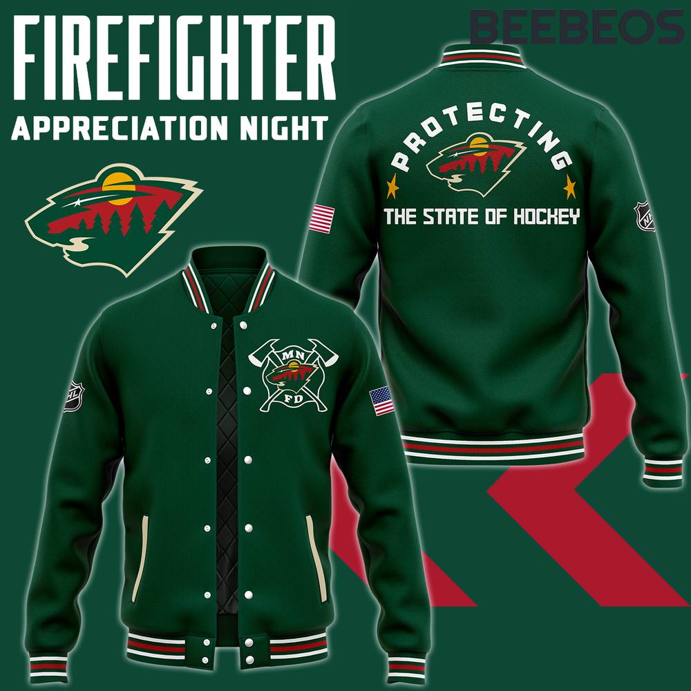 Minnesota Wild x 2024 Firefighter Appreciation Night Baseball Jersey