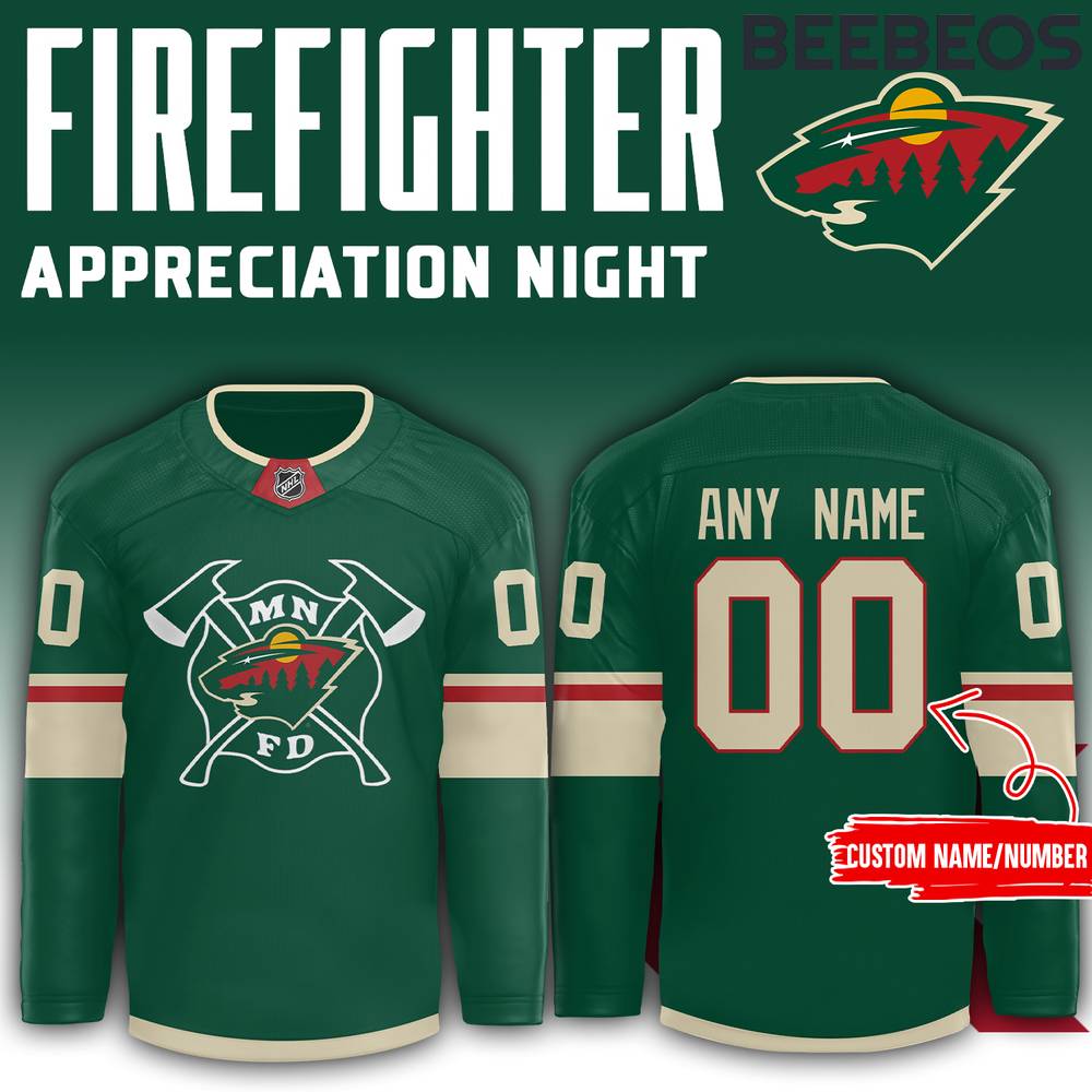 Minnesota Wild x 2024 Firefighter Appreciation Night Hockey Jersey