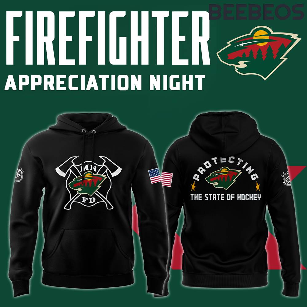 Minnesota Wild x 2024 Firefighter Appreciation Night Special Edition Hoodie