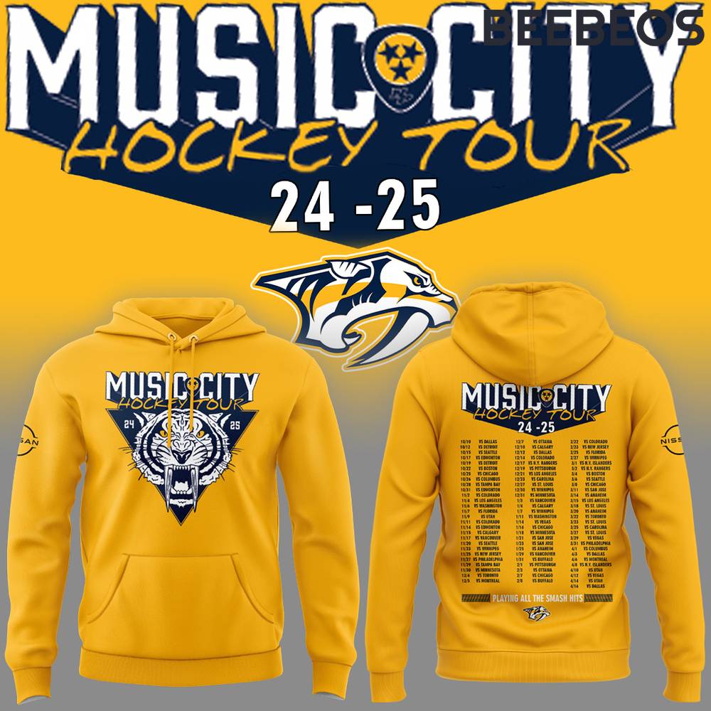 Nashville Predators Music City Hockey x Tim McGraw Yellow Hoodie