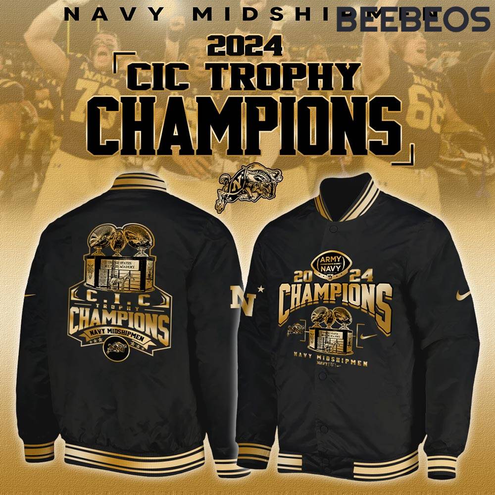 Navy Midshipmen 2024 Commander In Chief’s Trophy Champions Bomber Jacket