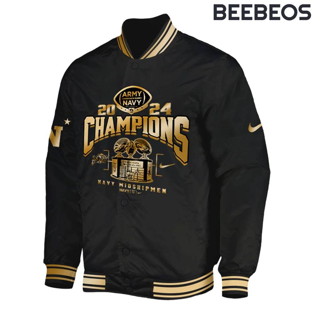 Navy Midshipmen 2024 Commander In Chief’s Trophy Champions Bomber Jacket