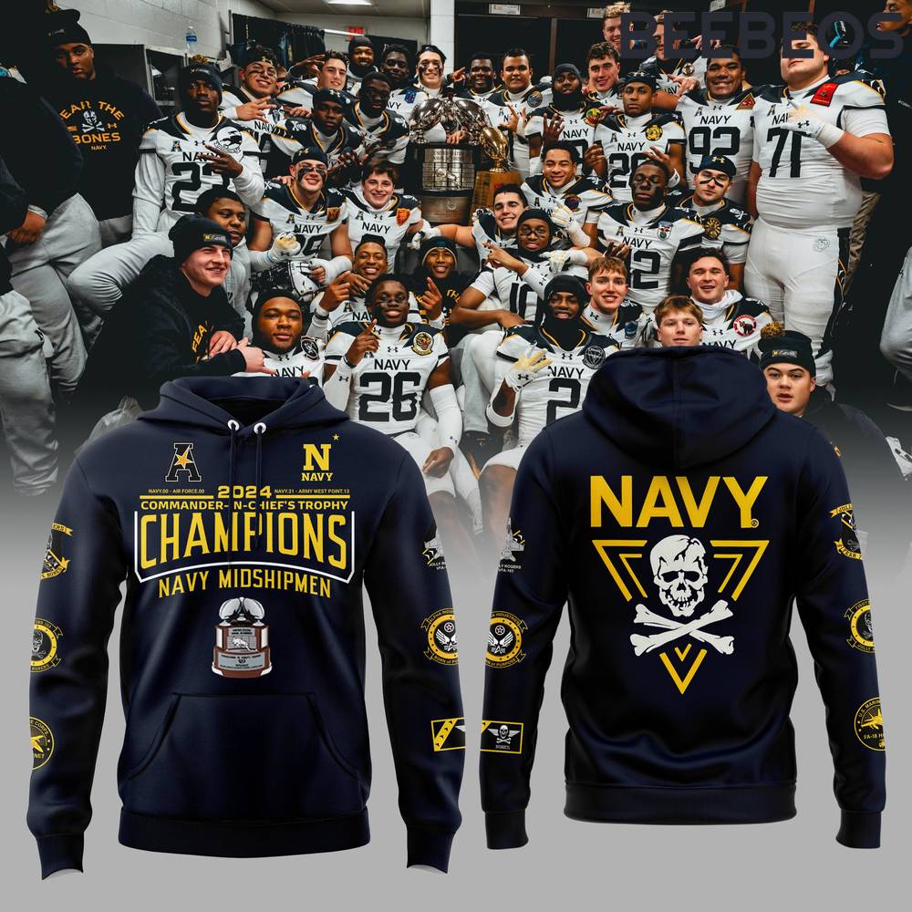 Navy Midshipmen CIC Trophy Champions Limited Edition 2024 Hoodie