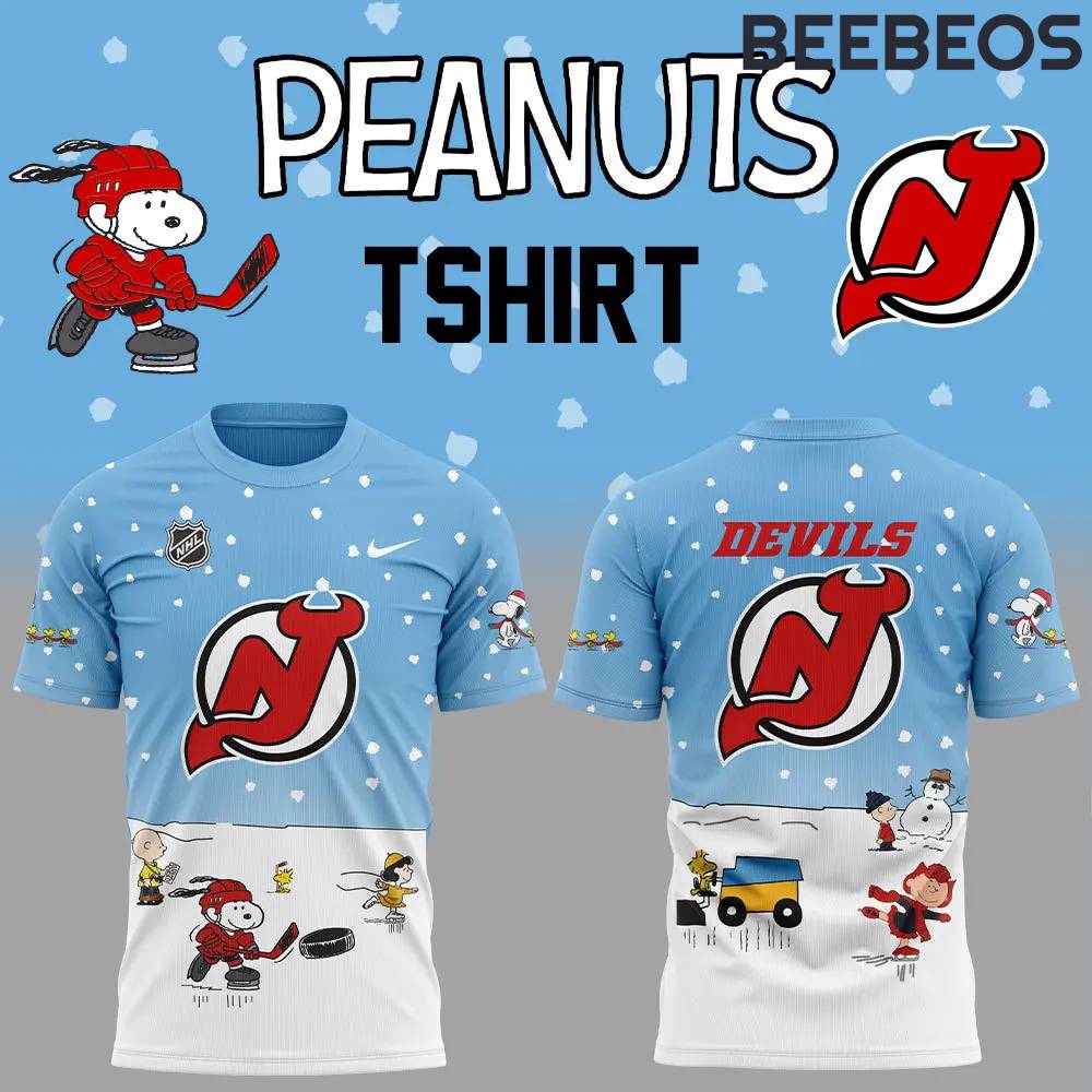 New Jersey Devils Peanuts & Snoopy Night Shirt