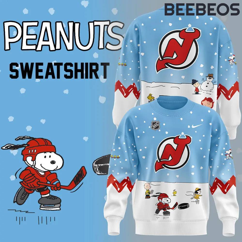 New Jersey Devils Peanuts & Snoopy Night Shirt