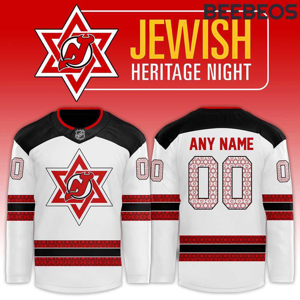 New Jersey Devils x Jewish Heritage Night White Jersey