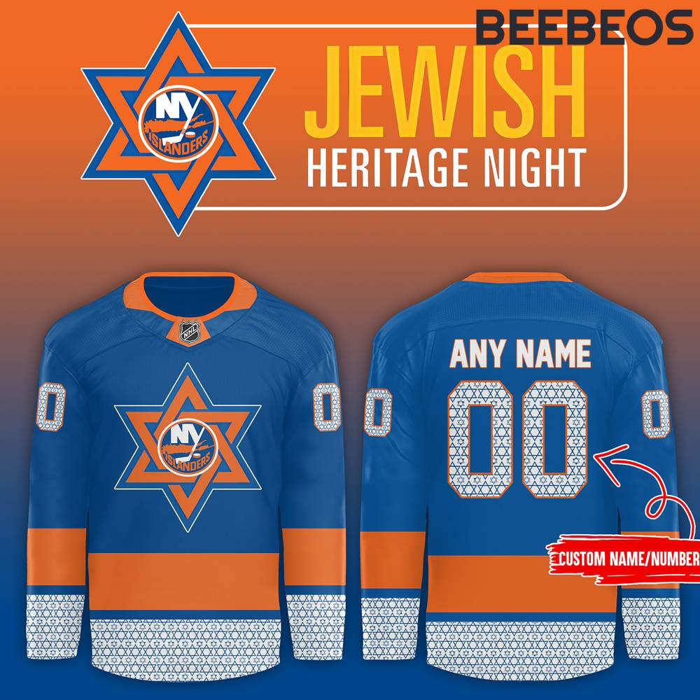 New York Islanders x 2024 NHL Jewish Heritage Night Hockey Jersey