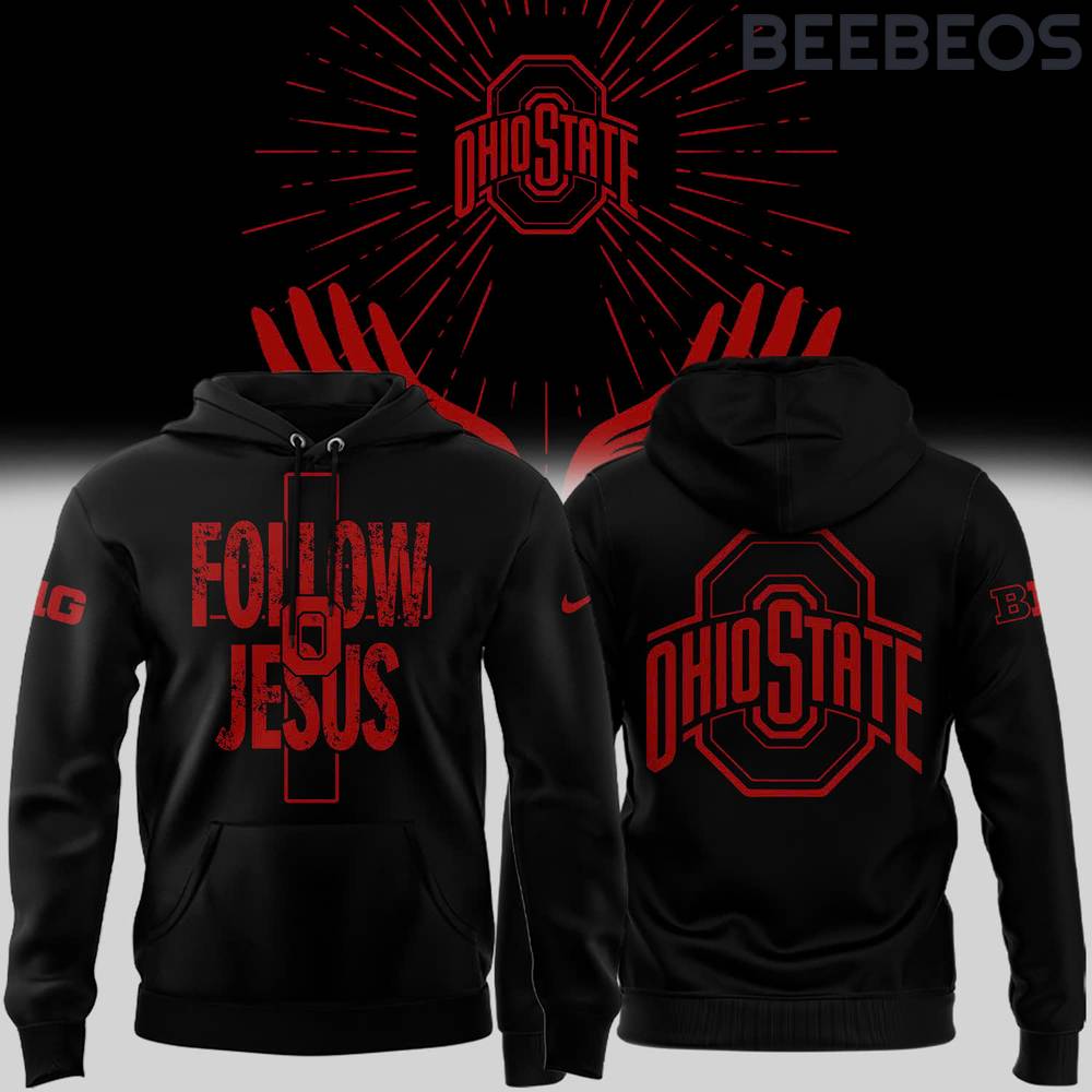 Ohio State Buckeyes Follow Jesus Black Limted Edition Hoodie