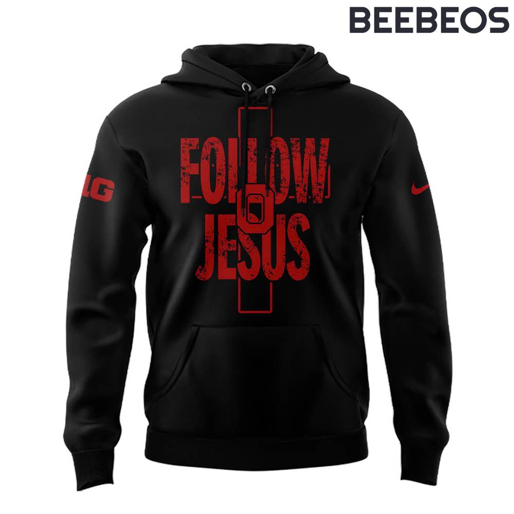 Ohio State Buckeyes Follow Jesus Black Limted Edition Hoodie