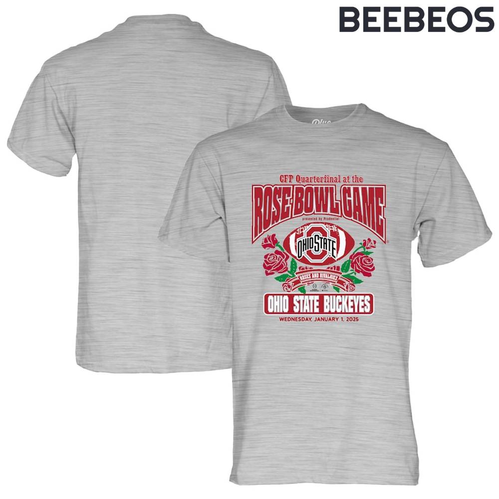 Ohio State Buckeyes Rose Bowl Grey Tee